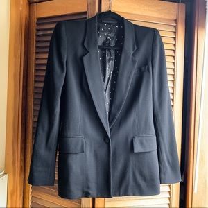 Babaton Exaggerated Shoulder Drapey Blazer